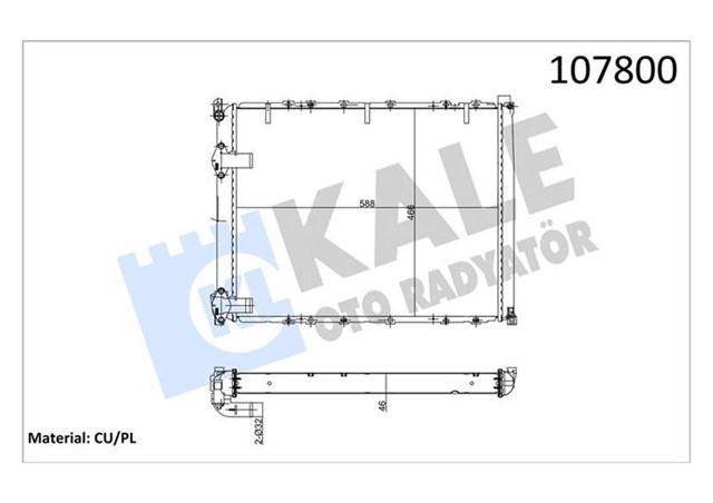 RADYATOR SAFR 2.2 DZL 2 SIRA CU PL SISTEM