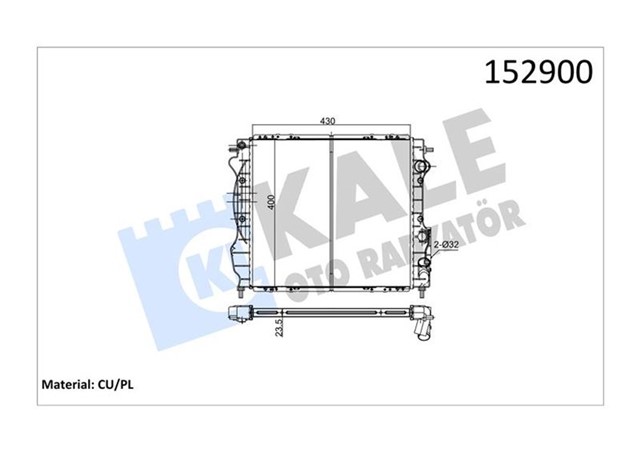 RADYATOR CLIO 1.7 - 1.8 RT BACCARA