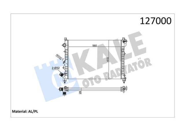 RADYATOR LGN 2 SIRA AL PL SISTEM