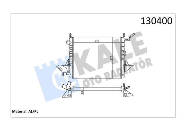 RADYATOR TWNG 97 VALEO 732051 2 SIRA AL PL SISTEM
