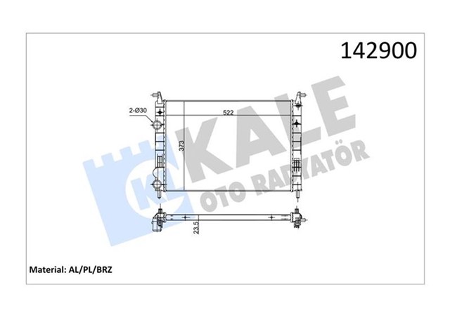 RADYATOR SIENA MAXI - ALBEA 1.6 AC 1 SIRA ALB SISTEM