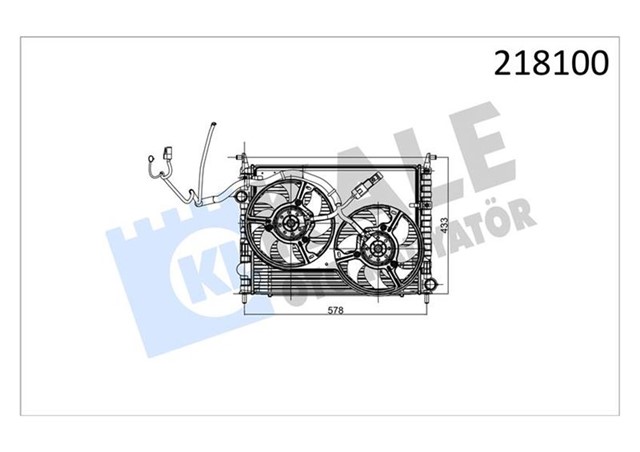 RADYATOR FAN DAVLUMBAZ MODUL FIAT STRADA 1.3 JTD NAC 1 SIRA ALB SISTEM