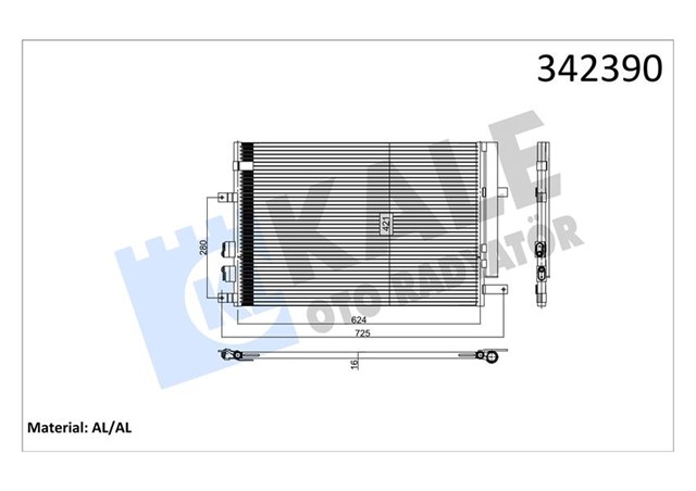 KLIMA KONDENSERI ALFA ROMEO 159 - BRERA - SPIDER AL - AL