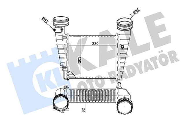 TURBO RADYATORU INTERCOOLER VW PASSAT - SKODA SUPERB AL - PL - BRZ