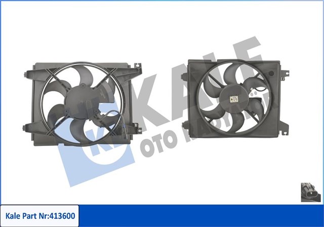 FAN MOTORU DAVLUMBAZLI HYUNDAI COUPE 1.6 16V - 2.0 - 2.0 GLS 02 - 09 120W - 310MM