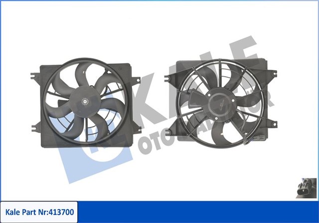 FAN MOTORU DAVLUMBAZLI ACCENT 1.3 - 1.3I 12V - 1.5I 12V - 1.5I 16V - 94 - 00 120W - 312MM