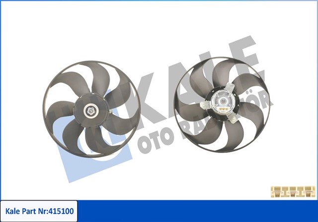 FAN MOTORU DAVLUMBAZLI VOLKSWAGEN PASSAT 250 - 80W - 345MM