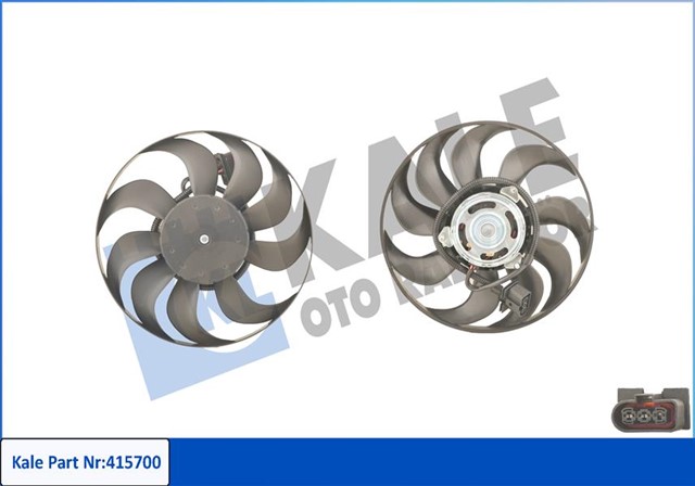 FAN MOTORU DAVLUMBAZLI SOL POLO 02 - 09 FABIA - CORDOBA - IBIZA 1.2 - 1.4 - 1.6 - 1.9 90W - 293MM
