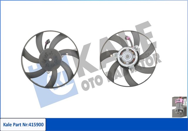 FAN MOTORU DAVLUMBAZLI SAG SEAT CORDOBA - IBIZA II - III VW CADDY II - POLO - POLO CLASSIC 120W - 302MM