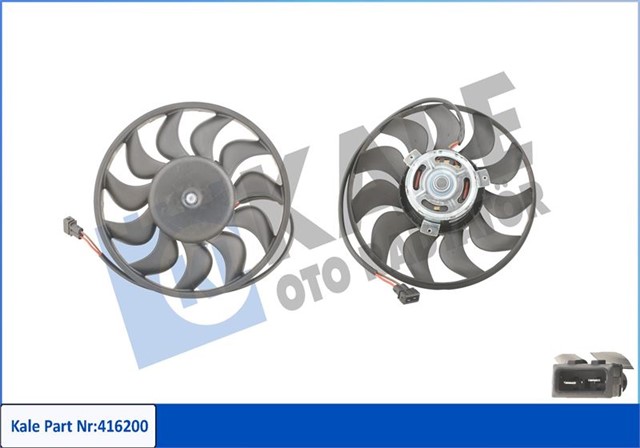 FAN MOTORU PERVANELI VW TRANSPORTER IV 280W - 282MM