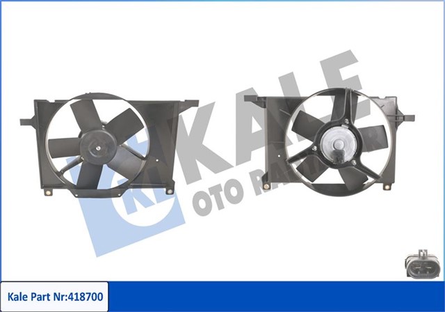 FAN MOTORU DAVLUMBAZLI CORSA - COMBO - TIGRA X14 - C16XE 240W - 300MM