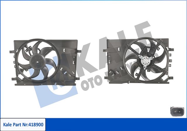 FAN MOTORU DAVLUMBAZLI OPEL CORSA D 130W - 390MM