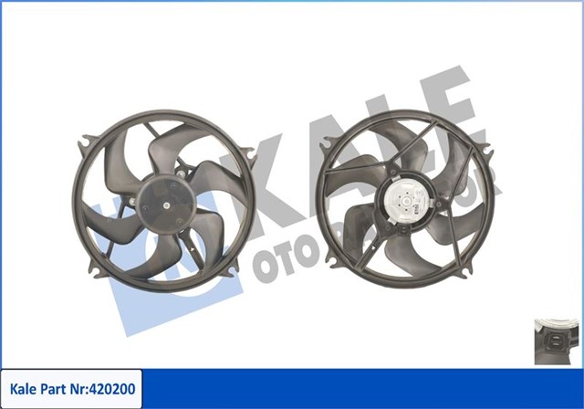 FAN MOTORU DAVLUMBAZLI PEUGEOT 406 280W - 385MM