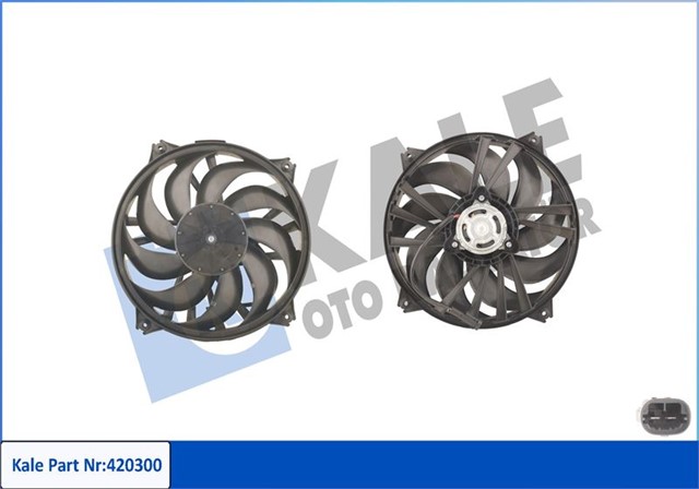 FAN MOTORU DAVLUMBAZLI PARTNER 02 BERLINGO 02 XSARA 00 307 00 350W - 385MM