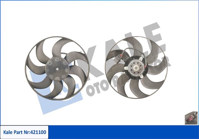 FAN MOTORU PERVANELI POLO - CORDOBA 02 - 09 IBIZA IV - V - FABIA 99 - 08 1.2 - 1.4 16V - 1.6 16V 300W - 390MM DAVLUMBAZ YOK