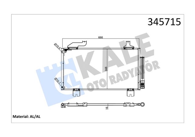 KLIMA KONDENSERI HONDA ACCORD 2.0I 08 AL/AL