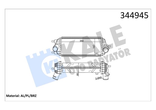 TURBO RADYATORU INTERCOOLER HYUNDAI IX35 10 KIA SPORTAGE 13 1.7 CRDI AL/PL/BRZ