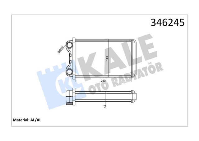 KALORIFER RADYATORU AUDI A4 00 - 04