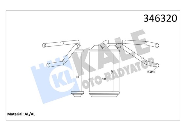 KALORIFER RADYATORU DAEWOO ESPERO - CIELO AL - BRZ