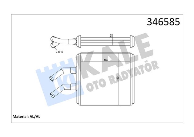 KALORIFER RADYATORU KIA RIO AL - BRZ