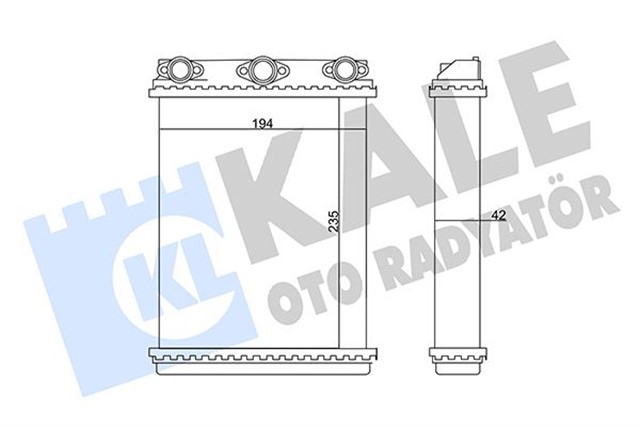 KALORIFER RADYATORU MERCEDES W124 S124 C124
