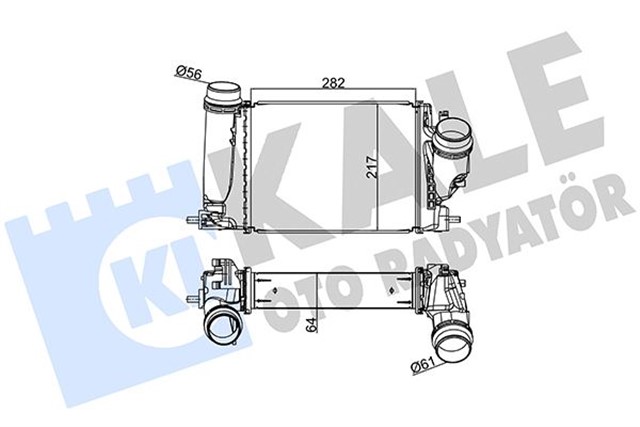 TURBO RADYATORU INTERCOOLER MGN IV 1.6 DCI AL - PL - BRZ QASHQAI 1.6 DCI