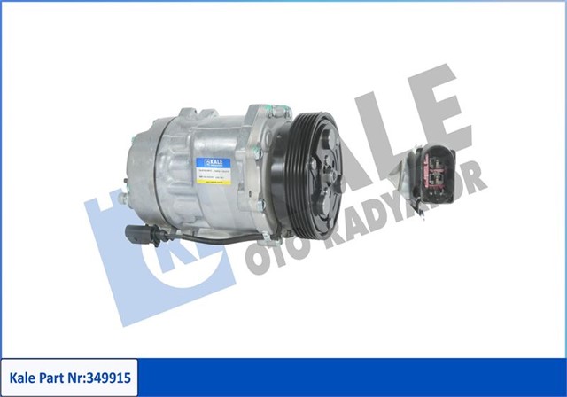 KLIMA KOMPRESORU VW BORA - CADDY II - GOLF IV 1.4 16V - 1.6 - 1.6 16V - 1.8 - 1.9 TDI 98 - 05 119MM 6 KANAL