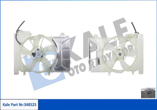 RADYATOR FANI KOMPLE TOYOTA YARIS 1.0 VVTI 2005