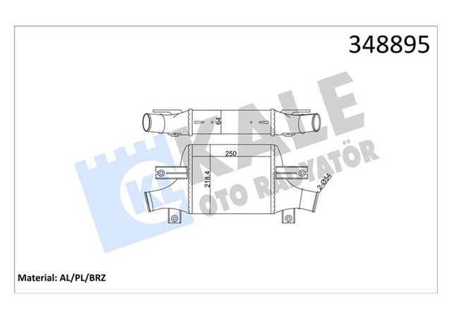 TURBO RADYATORU INTERCOOLER P4008 13 C4 12 ASX 10 LANCER VIII