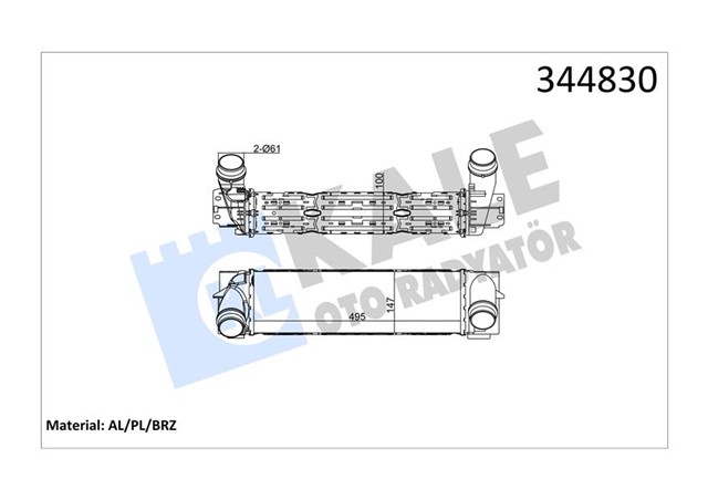 INTERCOOLER AL/PL/BRZ X3 - X4