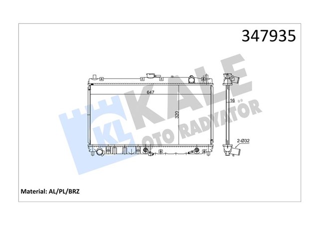 RADYATOR AL/PL/BRZ MX - 5 II AT