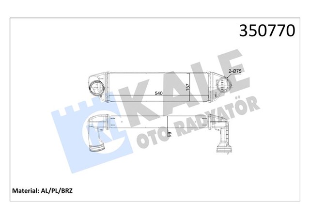 TURBO RADYATORU BMW N47 M57N2 E83 05 11
