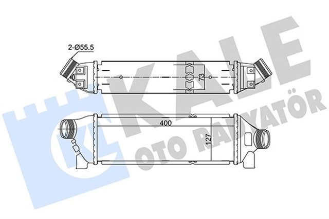 INTERCOOLER FORD TRANSIT 2.0D 00