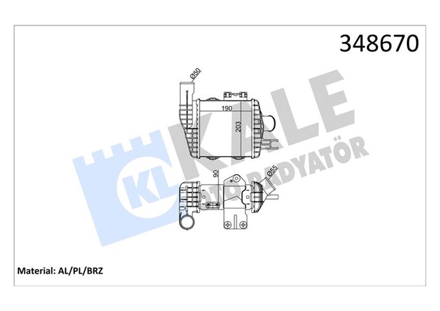 INTERCOOLER AL/PL/BRZ TUCSON - KIA SPORTAGE