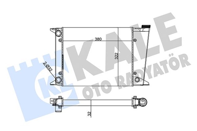 RADYATOR 5 SIRA AL PL GOLF - JETTA