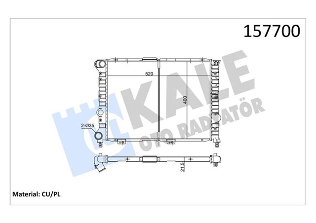 RADYATOR ALFA 156 1.61.8 2.0 97 - 05 SW 97 - 05