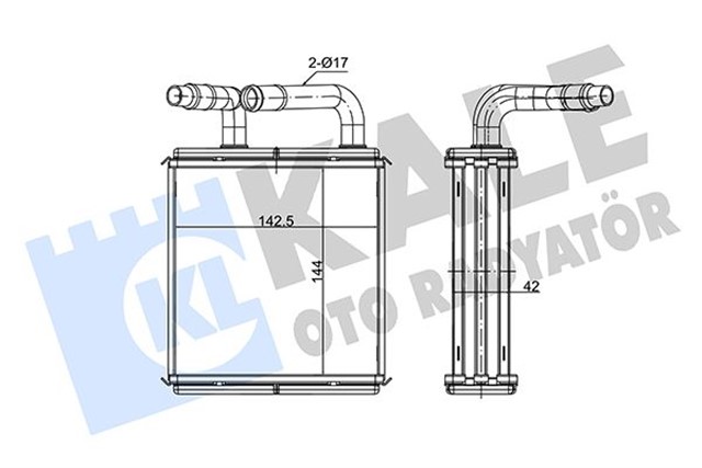 KALORIFER AL/PL/BRZ H - 1 - STAREX 2.4I - 2.5 TD 97