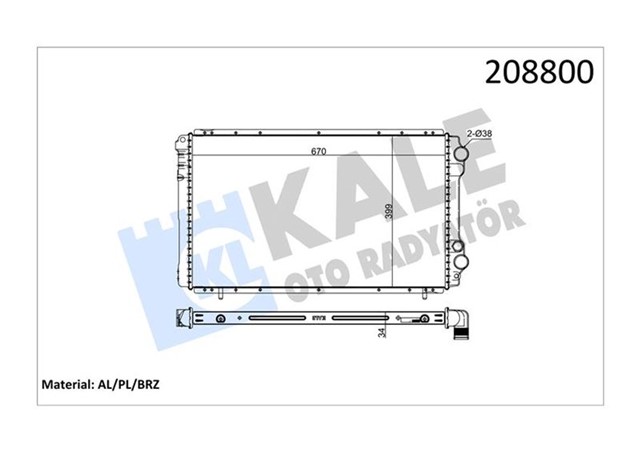 RADYATOR AL/PL/BRZ TRAFIC 2.4D