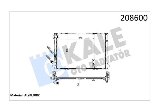 RADYATOR AL/PL/BRZ LAGUNA - ESPACE II 2.2TDI