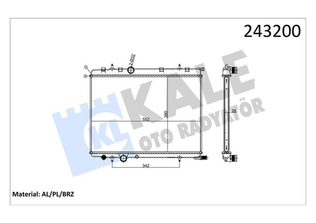 RADYATOR AL/PL/BRZ PARTNER