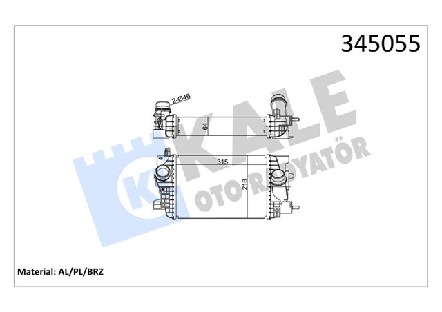 INTERCOOLER AL/PL/BRZ MERIVA B