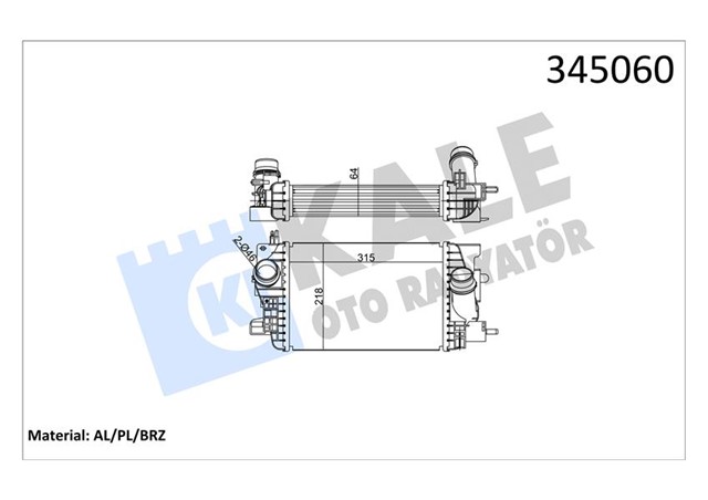 INTERCOOLER AL/PL/BRZ MERIVA B