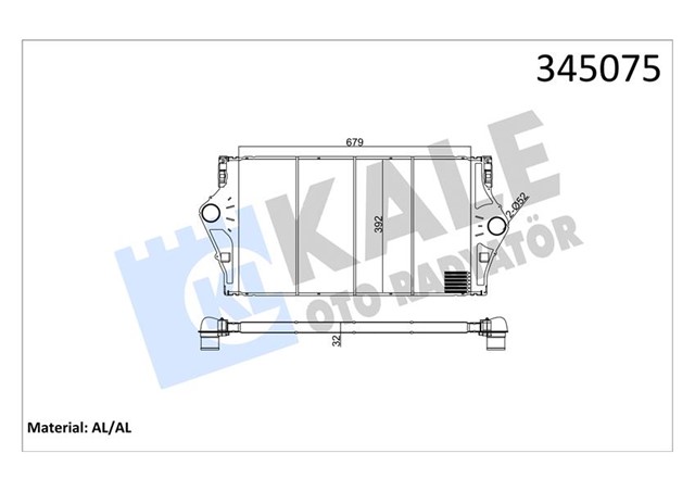 INTERCOOLER AL/PL/BRZ ESPACE IV - LAGUNAII - VEL SATIS