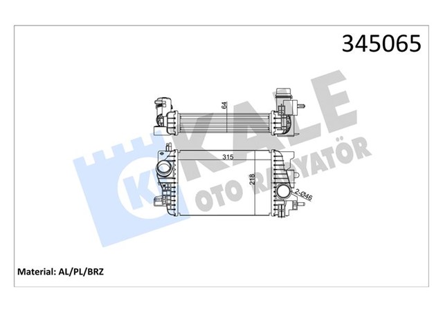 INTERCOOLER AL/PL/BRZ MERIVA B