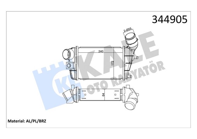 INTERCOOLER AL/PL/BRZ 147 - GT