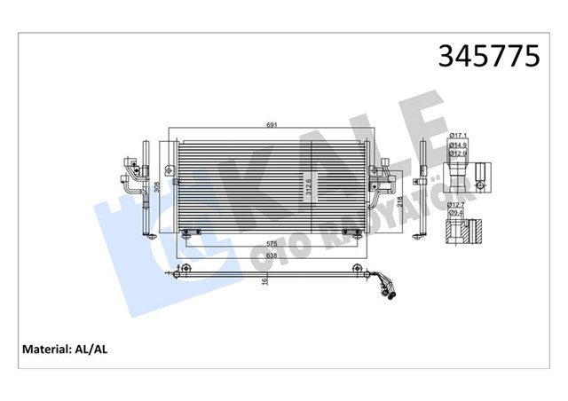 KONDENSER AL/AL COLT V - LANCER VI