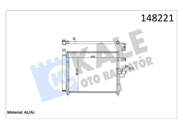 KONDENSER AL/BRZ ACCENT 1.3/1.5 01 - 02