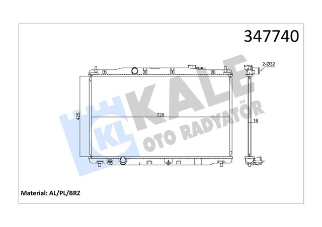 RADYATOR AL/PL/BRZ CR - V IV AT