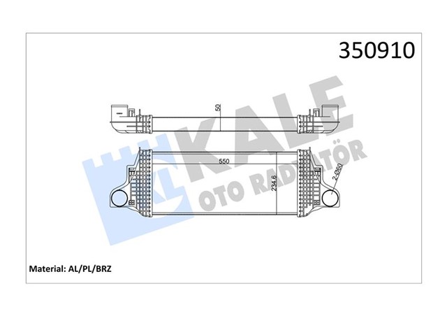 TURBOSARJ RADYATORU MERCEDES X164 W164 W251