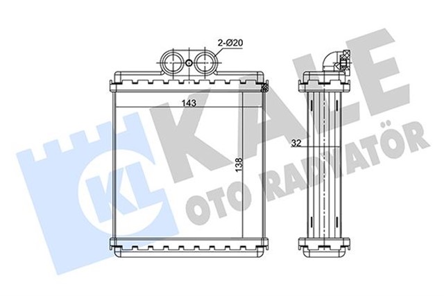 KALORIFER AL/PL/BRZ VITARA 1.6 16V - 2.0 16V - 2.0 HDI 97